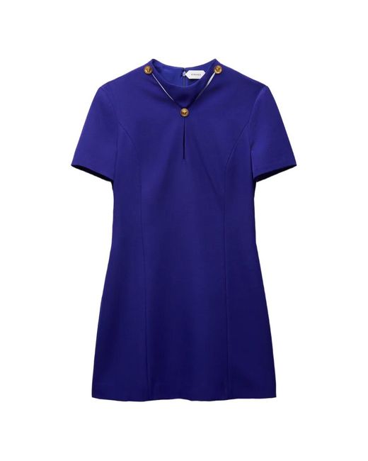 Versace Blue Medusa '95 Cut-Out Mini Dress