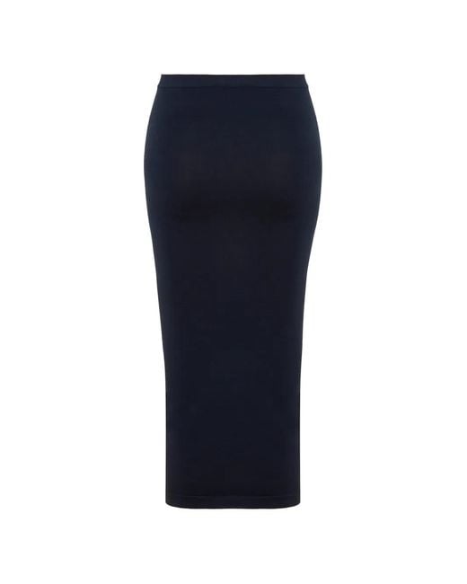Wolford Blue Seamless Midi Skirt