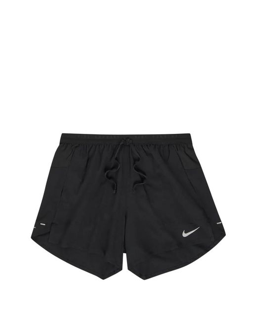 Nike Black Logo-Print Drawstring Shorts for men