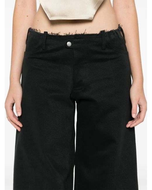 Sinéad O'Dwyer Black Wide-Leg Jeans