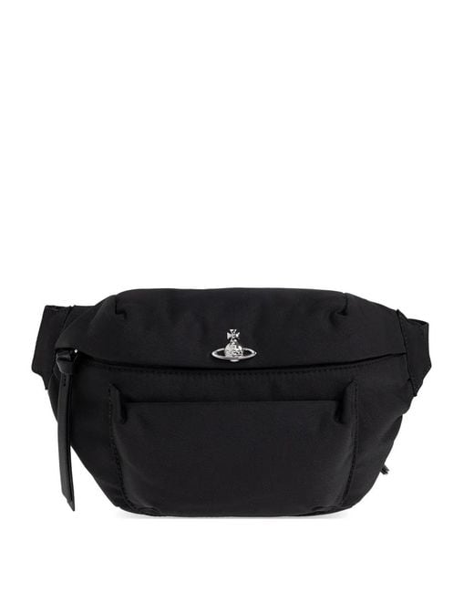 Vivienne Westwood Black Zeus Belt Bag