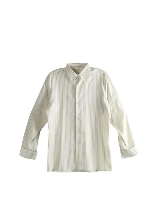 Auralee White Striped Shirt