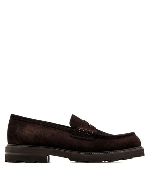 メンズ Brioni ペニー ローファー Black