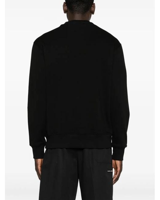 Versace Jeans Couture Black Cotton Crew-Neck Sweatshirt for men