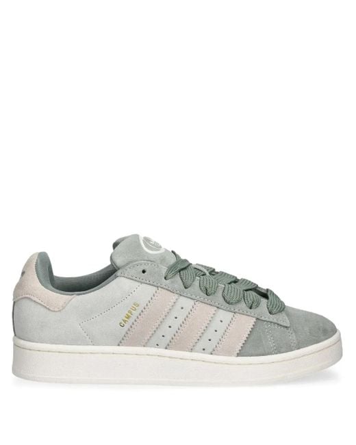 Adidas Gray Campus Sneakers Mit Wildledereinsätzen