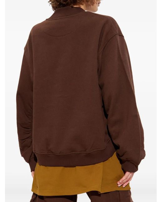The Attico Brown Double American Fleece Sweatshirt