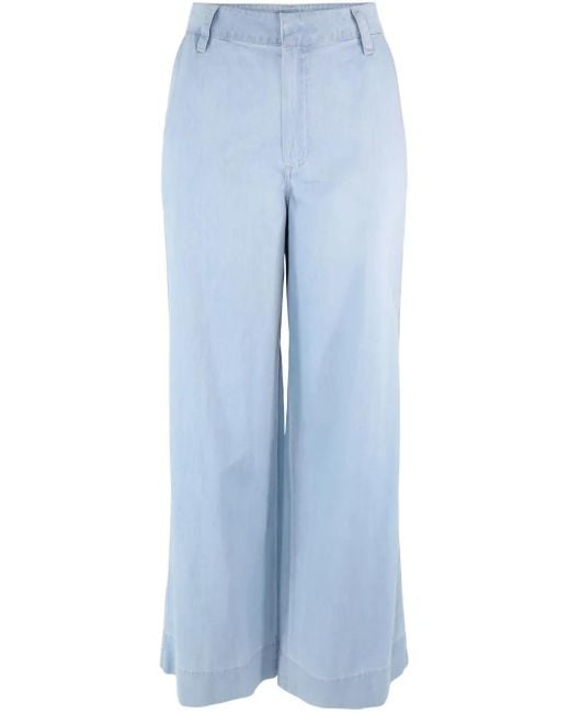Jonathan Simkhai Blue Coralena Trousers