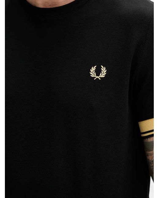 Fred Perry Black Short-Sleeve T-Shirt for men