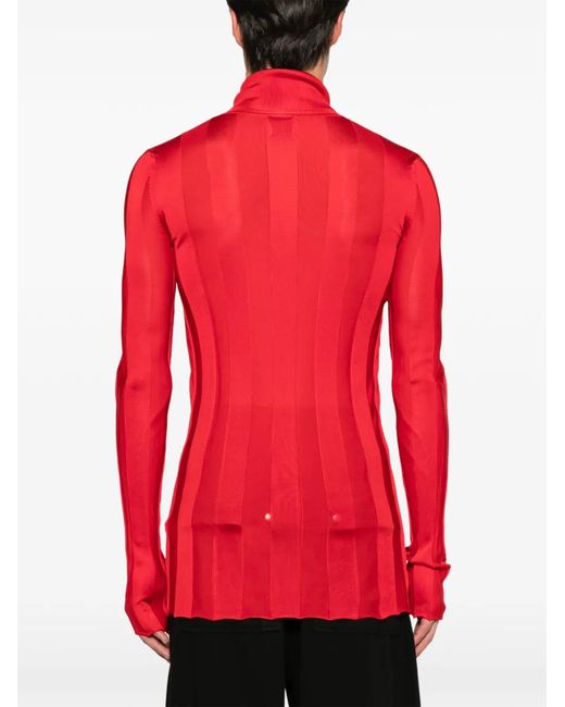 ROT Red The Queen Ribbed-Knit Shirt