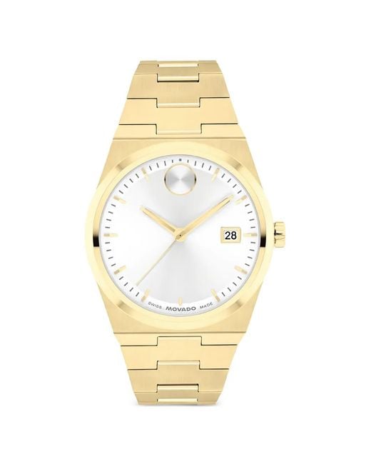 Movado Metallic Bold Quest 35Mm Watch for men