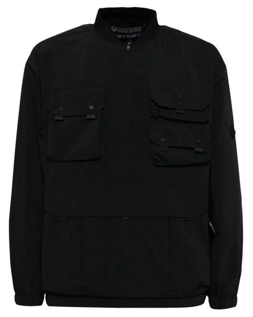 Spoonyard マルチポケット ウインドブレーカー Black