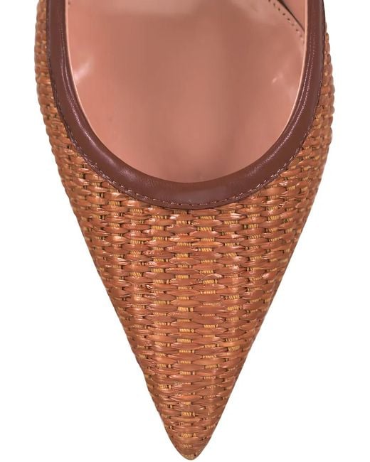 Gianvito Rossi Brown Mincora Leather Pumps