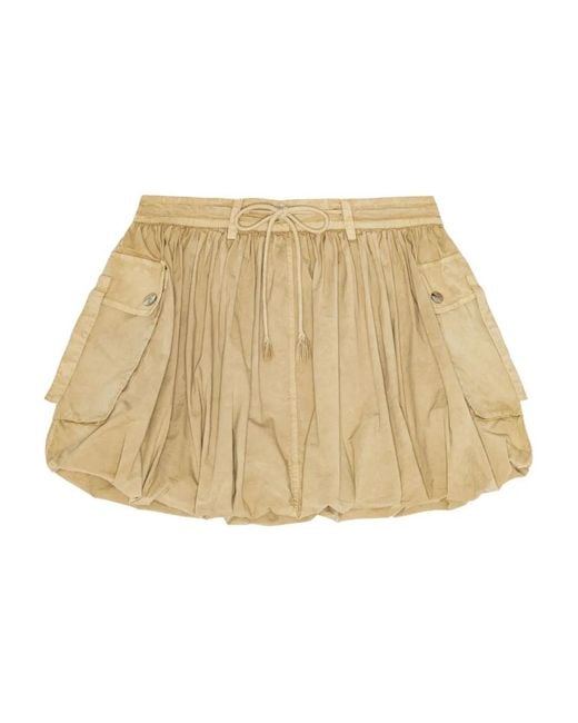 Ganni Natural Washed Skirt