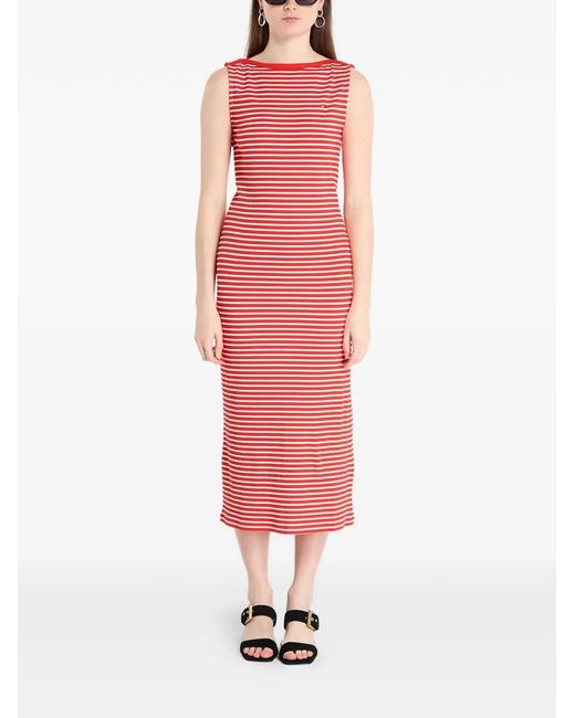 Tommy Hilfiger Pink Striped Maxi Dress