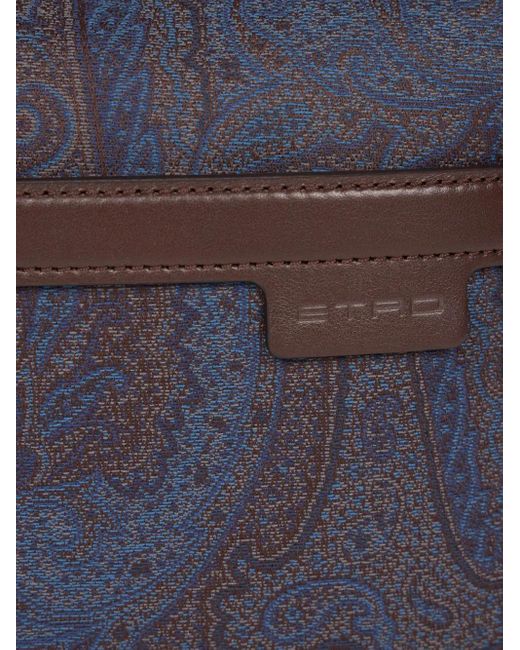 Etro White Paisley Cotton-Blend Bag for men