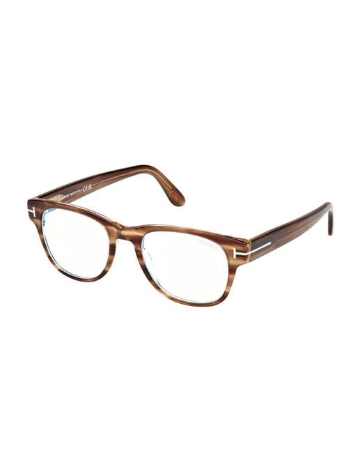 Tom Ford Brown Square-Frame Glasses for men
