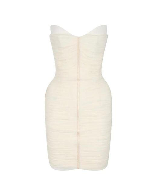 Elisabetta Franchi White Mini Dress