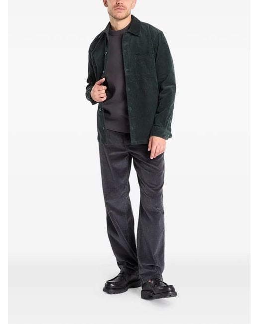 Samsøe & Samsøe Black Corduroy-Textured Jacket for men