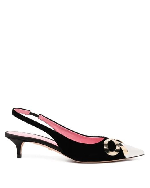 Giambattista Valli Black 40Mm Bow-Embellished Pumps