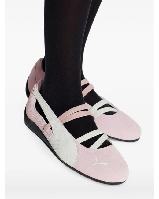 PUMA White Speedcat Ballet Ballet Flats