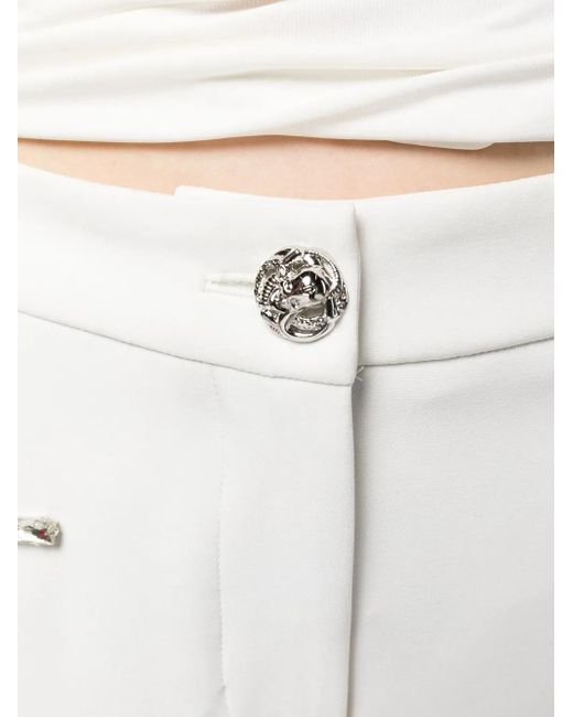 Philipp Plein White Cady Slim Trousers