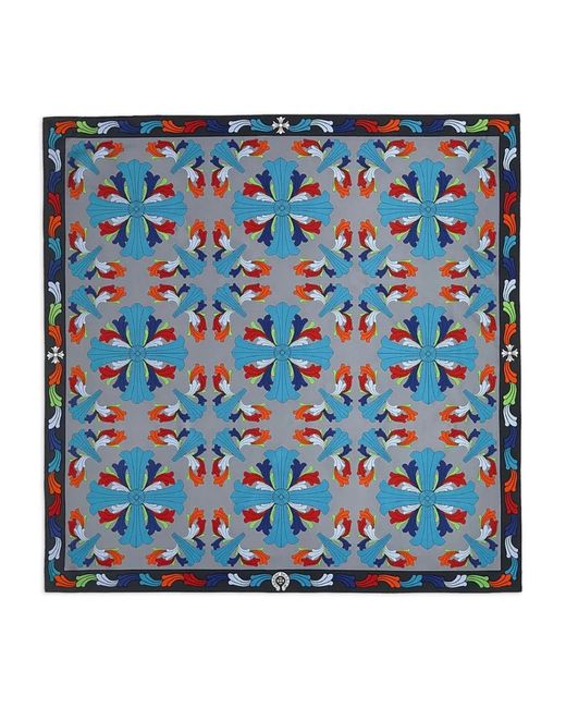 Sciarpa A Fiori di Chrome Hearts in Blue da Uomo