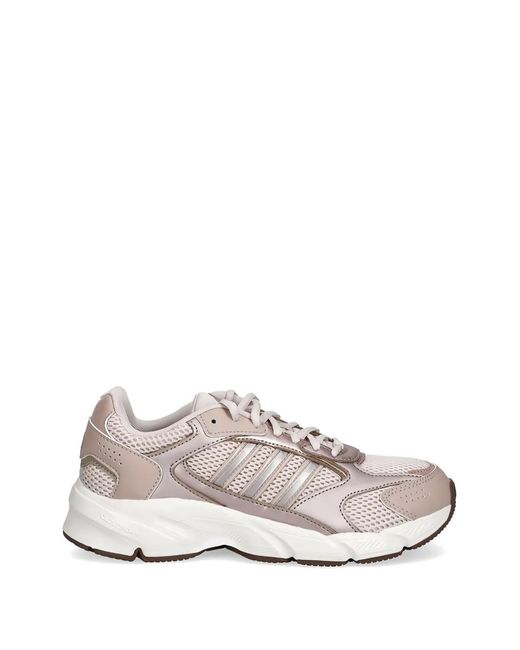 Adidas White Stripes Lace-Up Sneakers