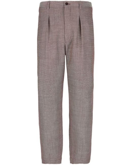 Pantalones texturizados Giorgio Armani de hombre de color Gray