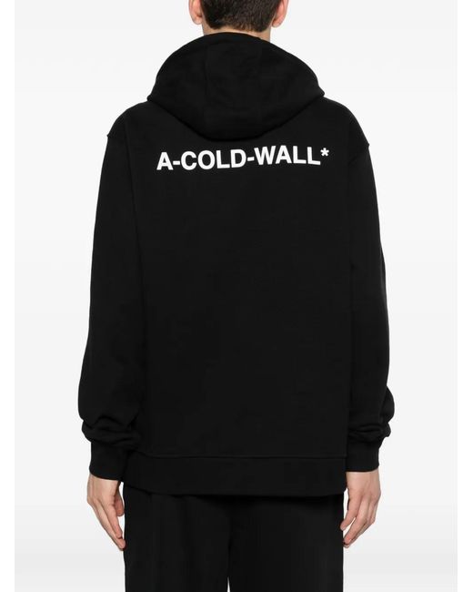 A_COLD_WALL* Black Logo-Print Hoodie for men