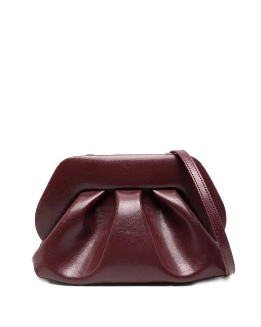 THEMOIRÈ Pleated Clutch Bag Purple