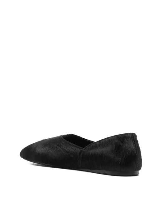 Khaite Black Jane Pointed Ballet Flat