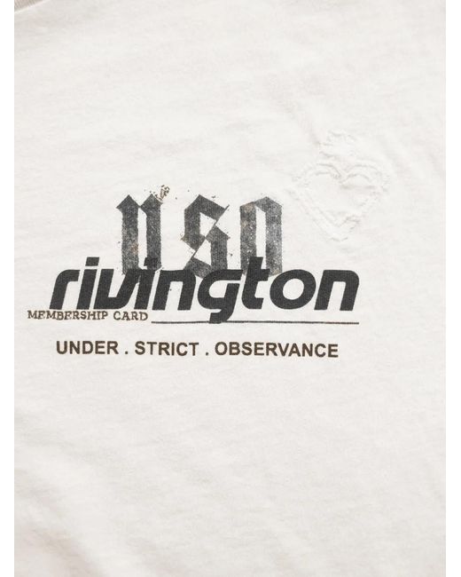 RRR123 White Graphic-Print T-Shirt for men