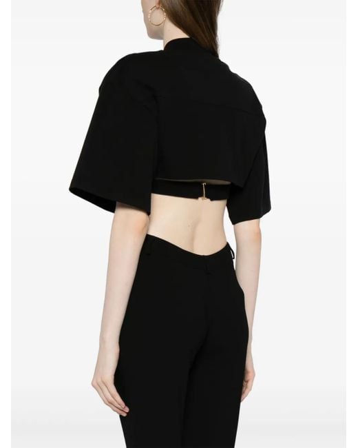 Jacquemus Le Chouchouコレクション Le T-shirt Bahia Court トップス Black