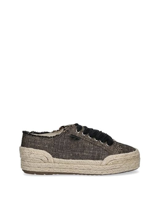 EMU Gray Ellery 2.0 Frayed Lace-Up Espadrilles