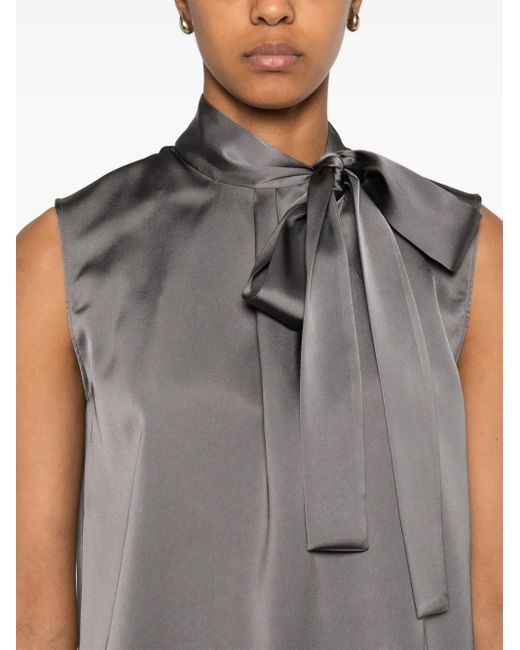 Blanca Vita Gray Oberteil aus Satin