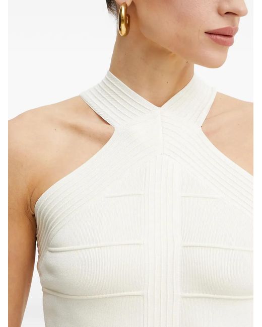 Guess Black Staci Halterneck Knitted Top