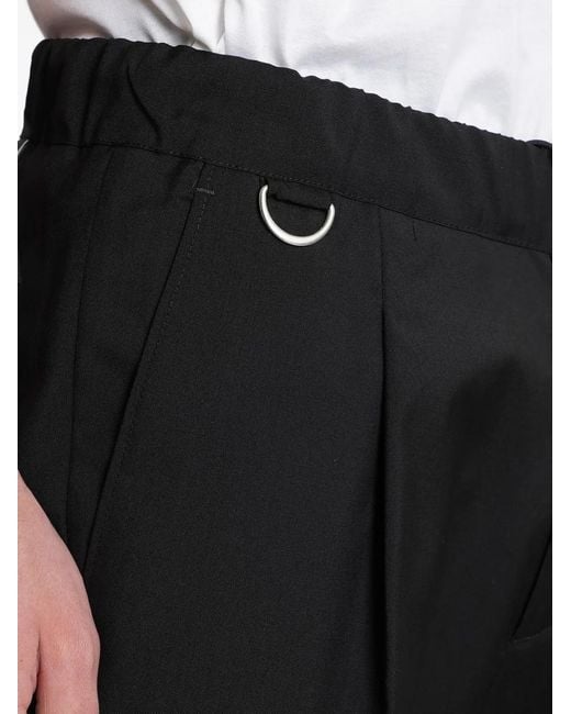 Low Brand Black Tokyo Zip-Pocket Trousers for men