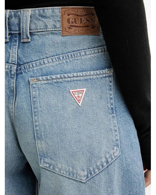 Guess Blue Logo-Patch Jeans