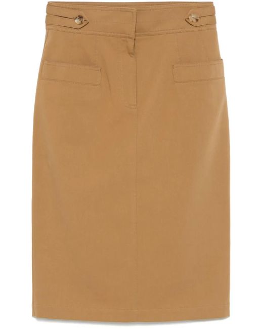 Gonna Midi di Chloé in Brown