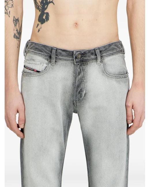 DIESEL Gray 2007 Zatiny Bootcut Jeans for men