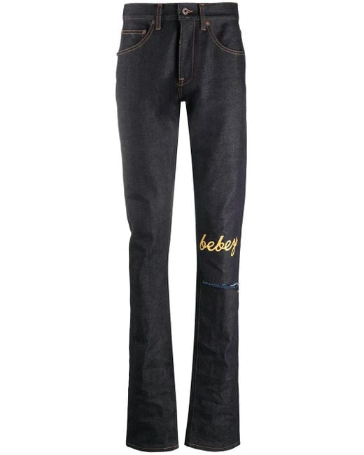 Off-White c/o Virgil Abloh Blue X Theophilus London Bebey Selvedge Jeans for men