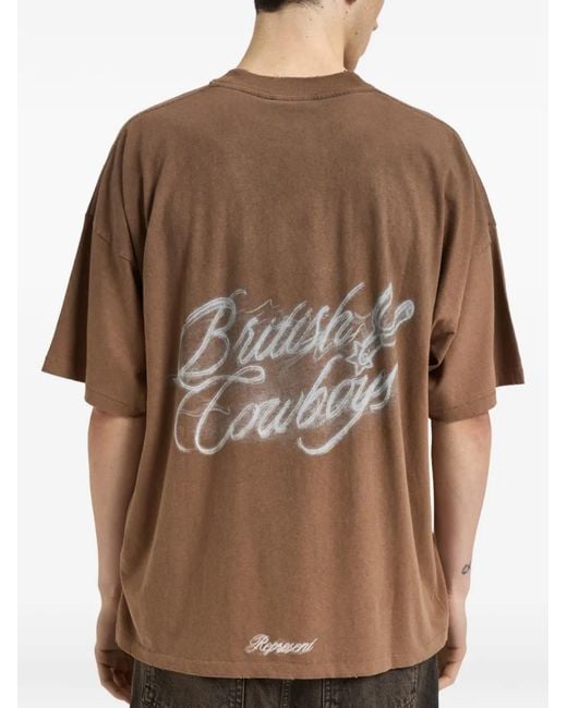 Represent Brown T-Shirt À Imprimé Graphique for men