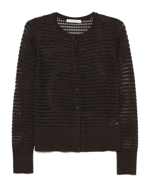 Mark Kenly Domino Tan Black Kessy Merino Cardigan