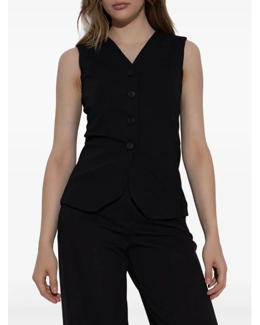 Max Mara Black Structured Vest