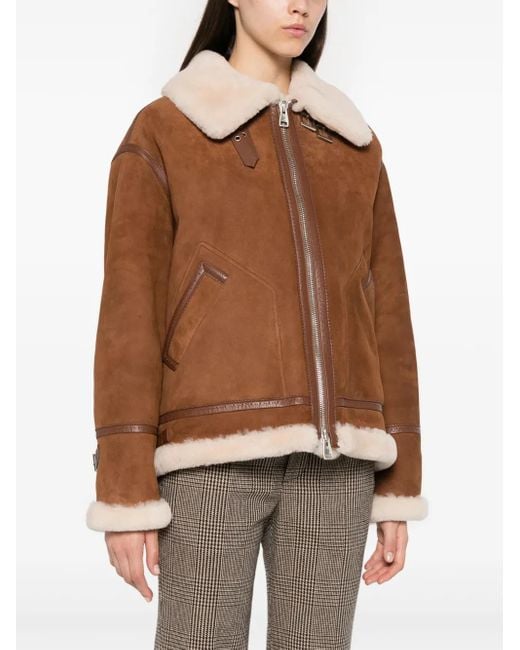 Ermanno Scervino Brown Suede Jacket