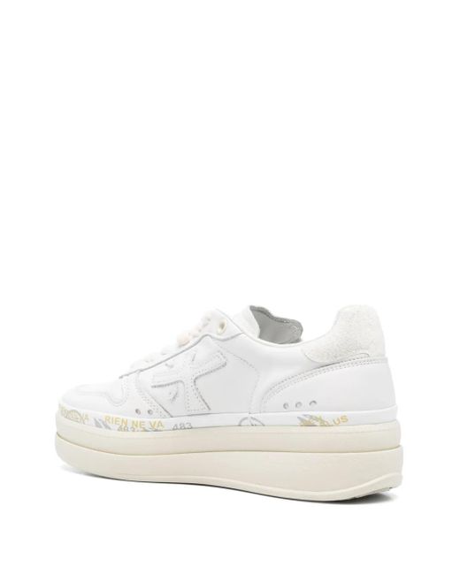 Premiata White Micol Shoes