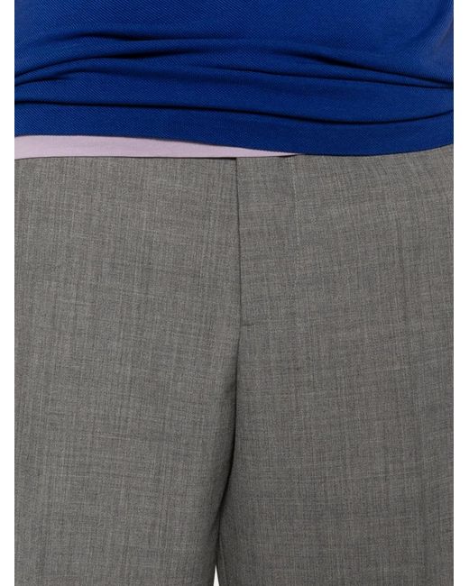 Moschino Gray Straight Trousers for men
