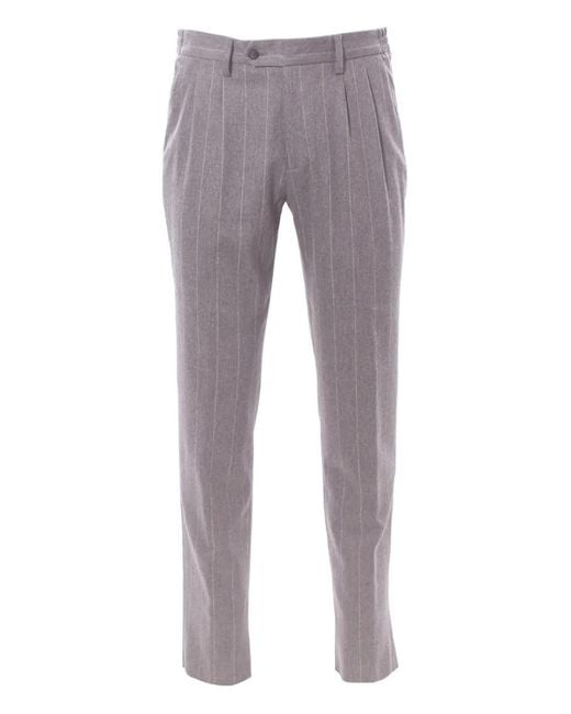 Completo Gessato di Eleventy in Gray da Uomo