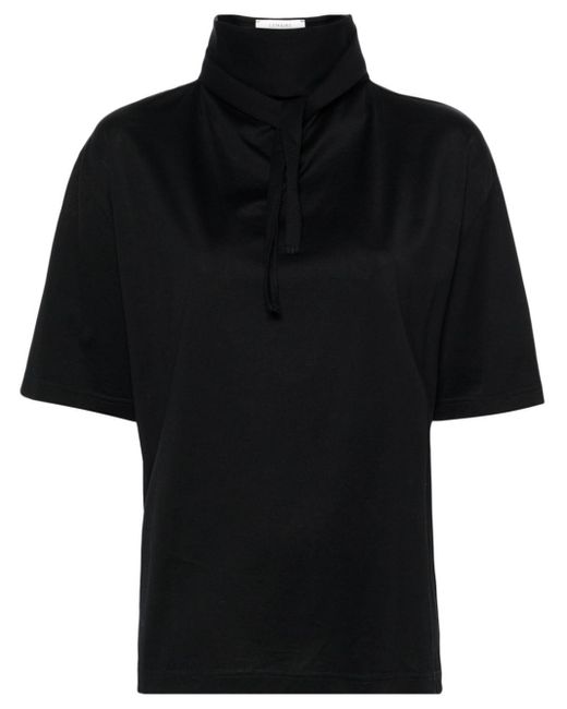 Lemaire T-shirt Met Striksluiting in het Black
