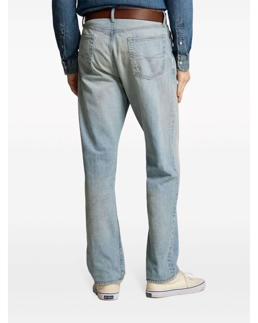 Polo Ralph Lauren Blue Mid-rise Straight-leg Jeans for men